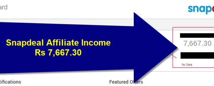 snapdeal affiliate earning proof