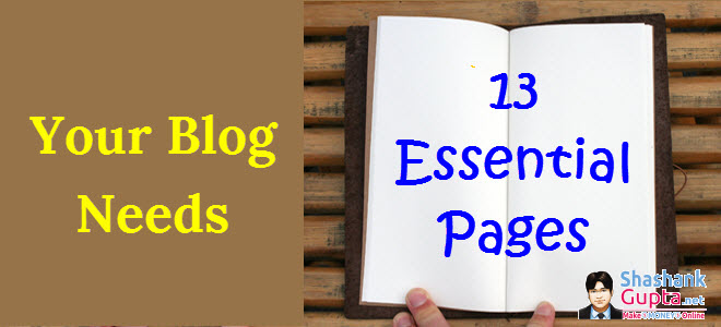 Basic Pages for every blog - Part 8 of How to Make your own Blog