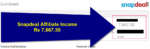 Snapdeal Affiliate Program { How to earn Rs 7,600 a month }